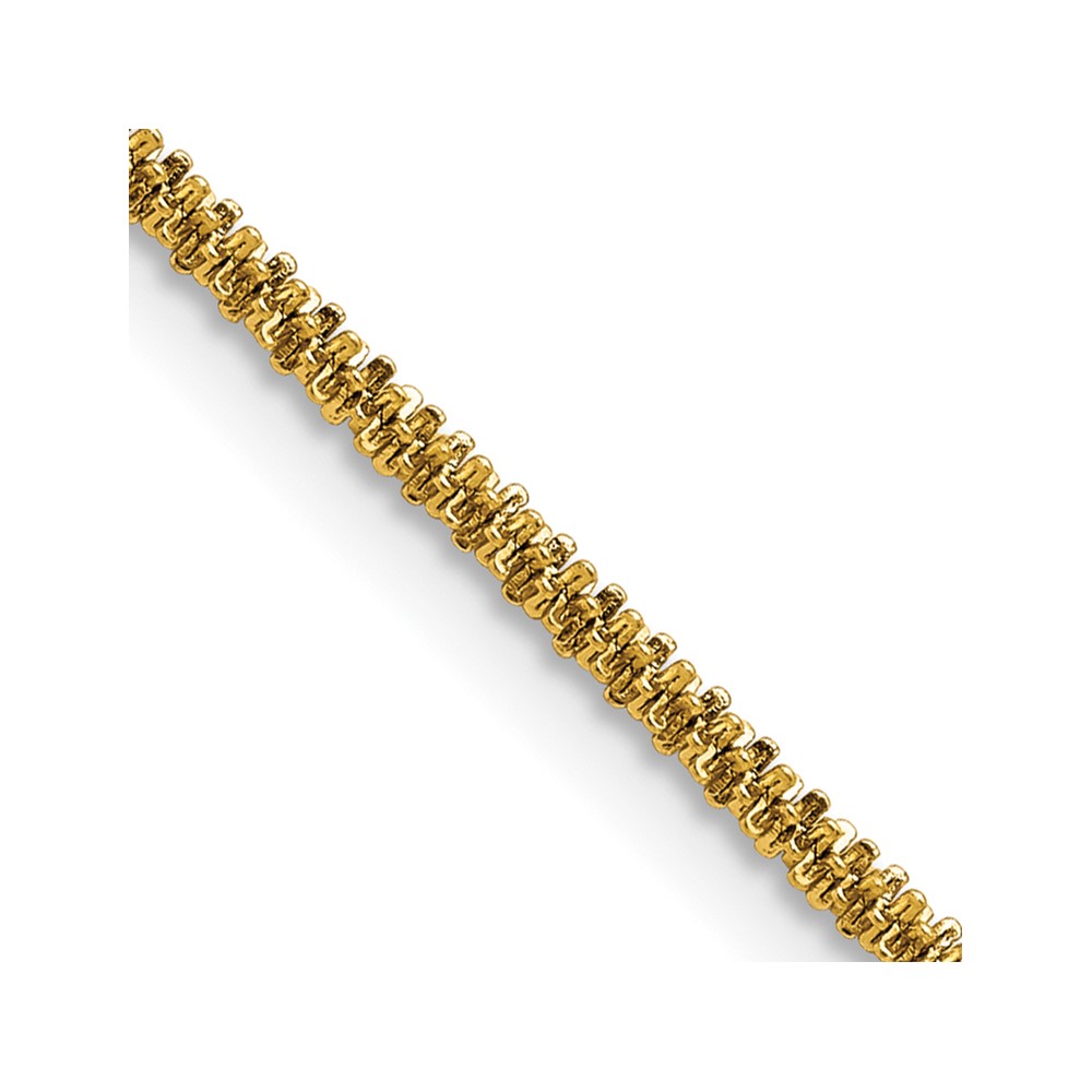 Stainless Steel Polished Yellow IP-plated 2.2mm Cyclone 24in Chain