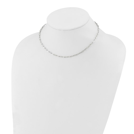 Stainless Steel Paperclip Necklace