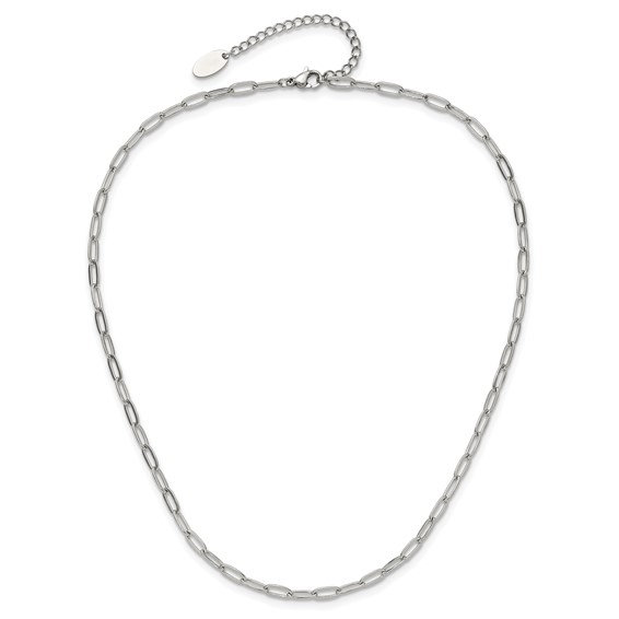 Stainless Steel Paperclip Necklace