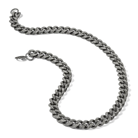 Chisel Stainless Steel Oxidized 13.75mm 24 inch Curb Chain