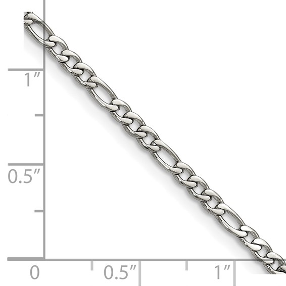 Chisel Stainless Steel Figaro Chain