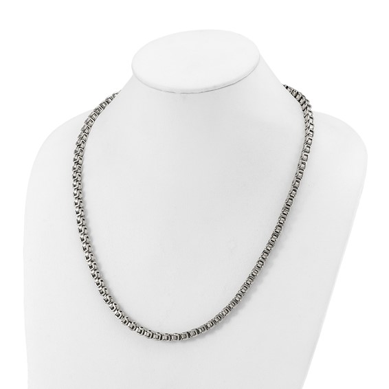 Chisel Stainless Steel Polished 24 inch Chain Link Necklace