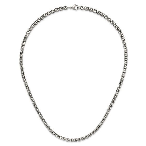 Chisel Stainless Steel Polished 24 inch Chain Link Necklace