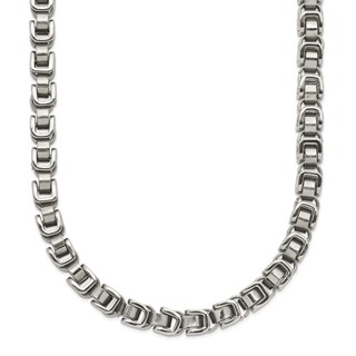Chisel Stainless Steel Polished 24 inch Chain Link Necklace