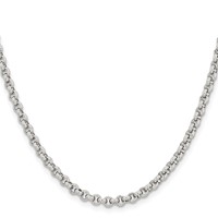 Chisel Stainless Steel Polished 3.9mm Rolo Chain, 18" view 2