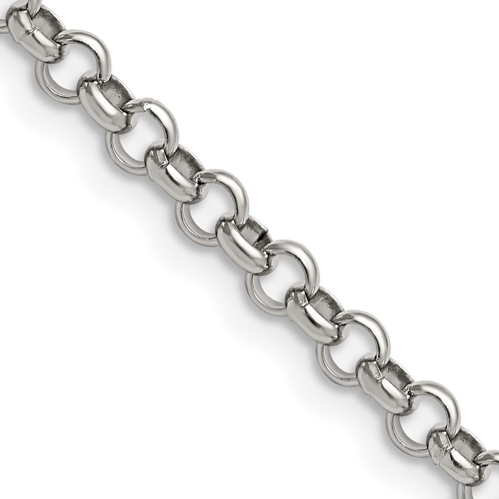 Chisel Stainless Steel Polished 4.6mm Rolo Chain, 18"