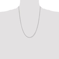 Chisel Stainless Steel Polished 3.2mm Cable Chain, 24" view 4