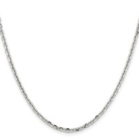 Chisel Stainless Steel Polished Diamond-cut 2.7mm Cable Chain - 18in view 2