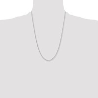 Chisel Stainless Steel Polished Diamond-cut 3.4mm Cable Chain, 24" view 4
