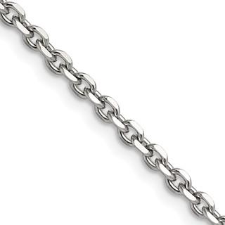 Chisel Stainless Steel Diamond-Cut Cable Chain