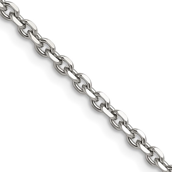 Chisel Stainless Steel Diamond-Cut Cable Chain