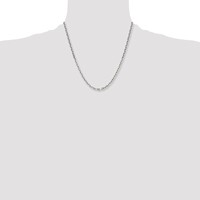 Chisel Stainless Steel Polished Diamond-cut 5.3mm Cable Chain, 20" view 4