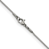 Chisel Stainless Steel Polished 1.2mm 16 Inch Box Chain view 3