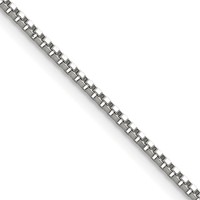 Chisel Stainless Steel Polished 1.5mm Box Chain, 16" view 1