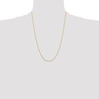Chisel Stainless Steel Polished Yellow IP-plated 1.5mm Box Chain, 18" view 4