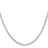 Chisel Stainless Steel Polished 2.4mm Box Chain - 18in view 2
