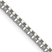 Chisel Stainless Steel Polished 2.4mm Box Chain - 18in view 1