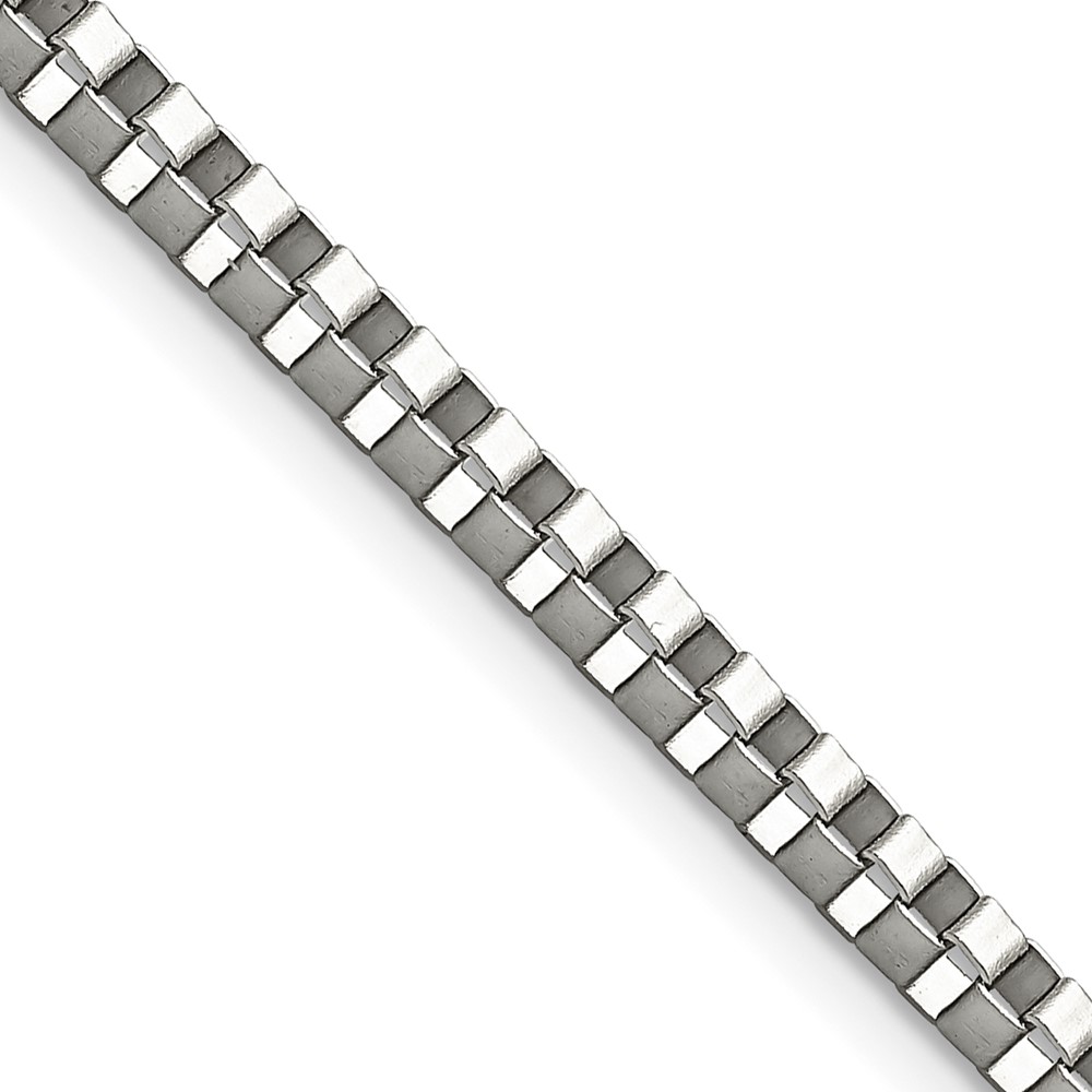 Chisel Stainless Steel Polished 3.2mm Box Chain - 20in