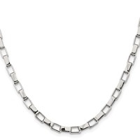 Chisel Stainless Steel Polished 4.8mm Square Link Chain - 22in view 2