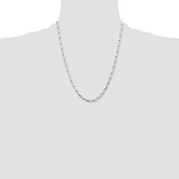 Chisel Stainless Steel Polished 4.8mm Square Link Chain - 22in view 4