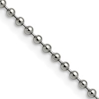 Chisel Stainless Steel Polished 2.4mm Ball Chain - 16in view 1