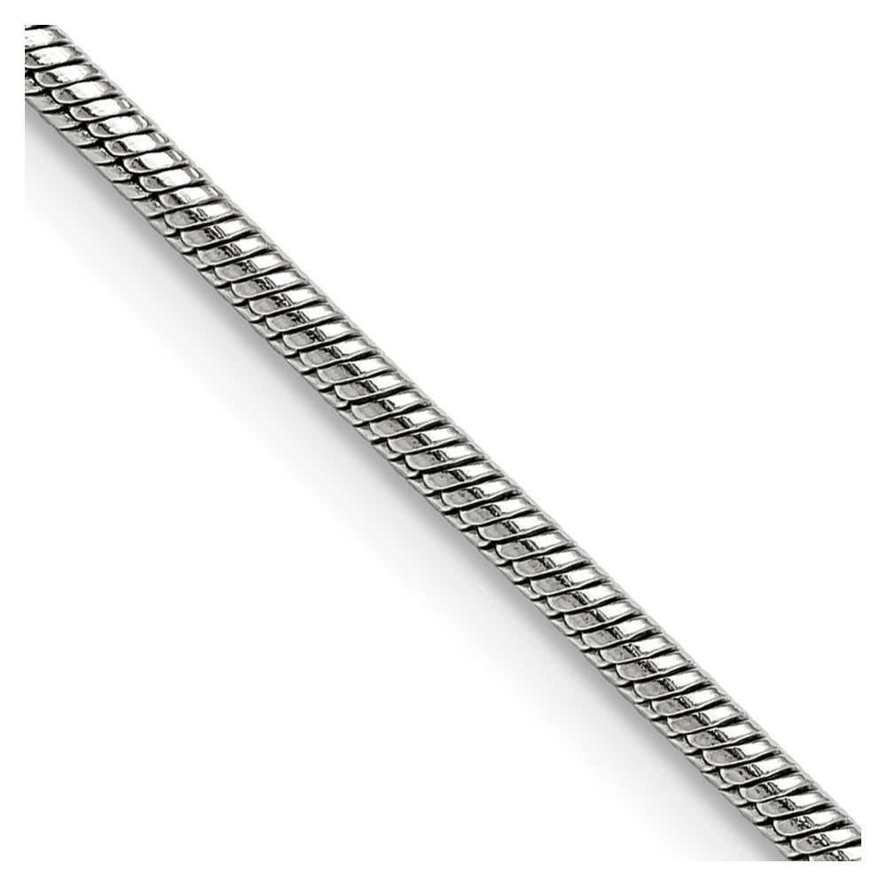 Chisel Stainless Steel Polished 2.4mm Snake Chain, 20"