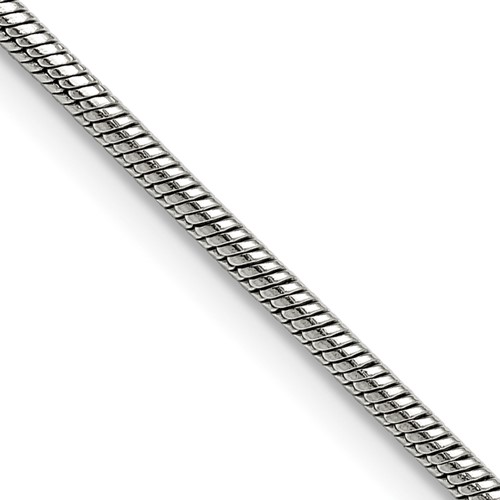 Chisel Stainless Steel Polished 2.4mm Snake Chain, 20"