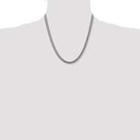 Chisel Stainless Steel Polished 6.2mm Flat Snake Chain, 20" view 4