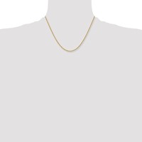 Chisel Stainless Steel Polished Yellow IP-plated 2.4mm 18 Inch Rope Chain view 4