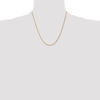 Chisel Stainless Steel Polished Yellow IP-plated 2.4mm Rope Chain, 20" view 4