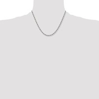 Chisel Stainless Steel Polished 4mm Rope Chain, 18" view 4