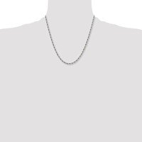 Chisel Stainless Steel Polished 4mm Rope Chain, 20" view 4
