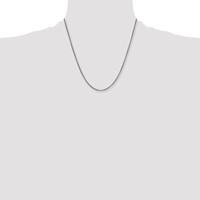 Chisel Stainless Steel Polished 2.5mm Bismark Chain, 20" view 4