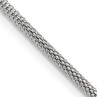 Chisel Stainless Steel Polished 2.5mm Bismark Chain, 20" view 1
