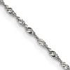 Stainless Steel 2-3mm Singapore Chain Necklace 16-24 Inch Mens Womens
