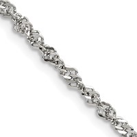 Chisel Stainless Steel Polished 3mm 18 Inch Singapore Chain view 1
