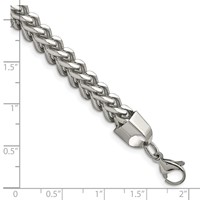 Chisel Stainless Steel Polished 6.75mm Franco Chain, 9" view 3