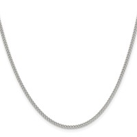 Chisel Stainless Steel Polished 2.25mm Round Curb Chain, 16" view 2