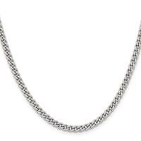 Chisel Stainless Steel Polished 4mm 18 Inch Round Curb Chain view 2