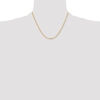 Chisel Stainless Steel Polished Yellow IP-plated 3mm Curb Chain, 18" view 4