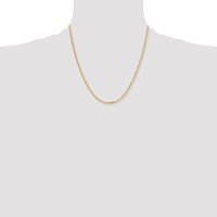 Chisel Stainless Steel Polished Yellow IP-plated 3mm Curb Chain, 20" view 4
