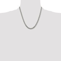 Chisel Stainless Steel Polished 6.75mm 20 Inch Curb Chain view 4