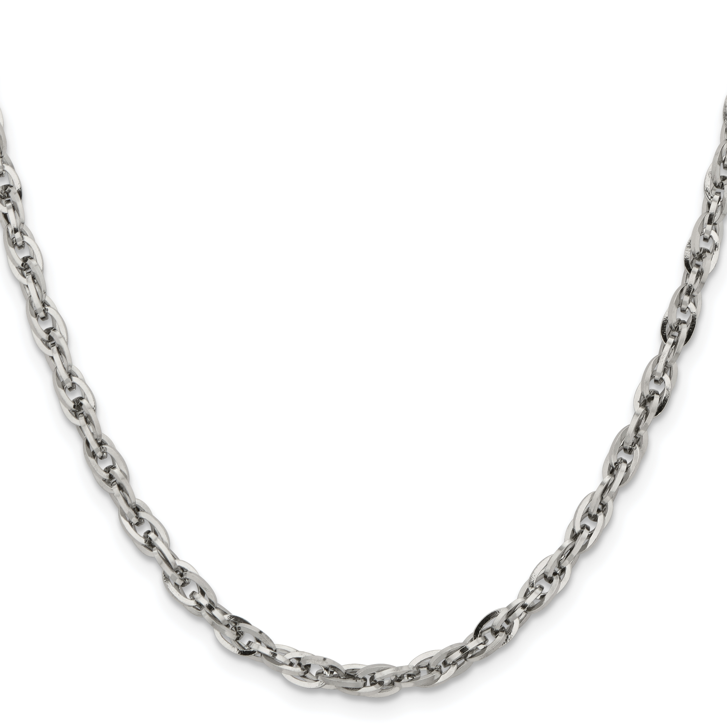 Chisel Stainless Steel Polished 4.2mm 30 inch Fancy Twisted Link Chain SRN804 detailed image 2