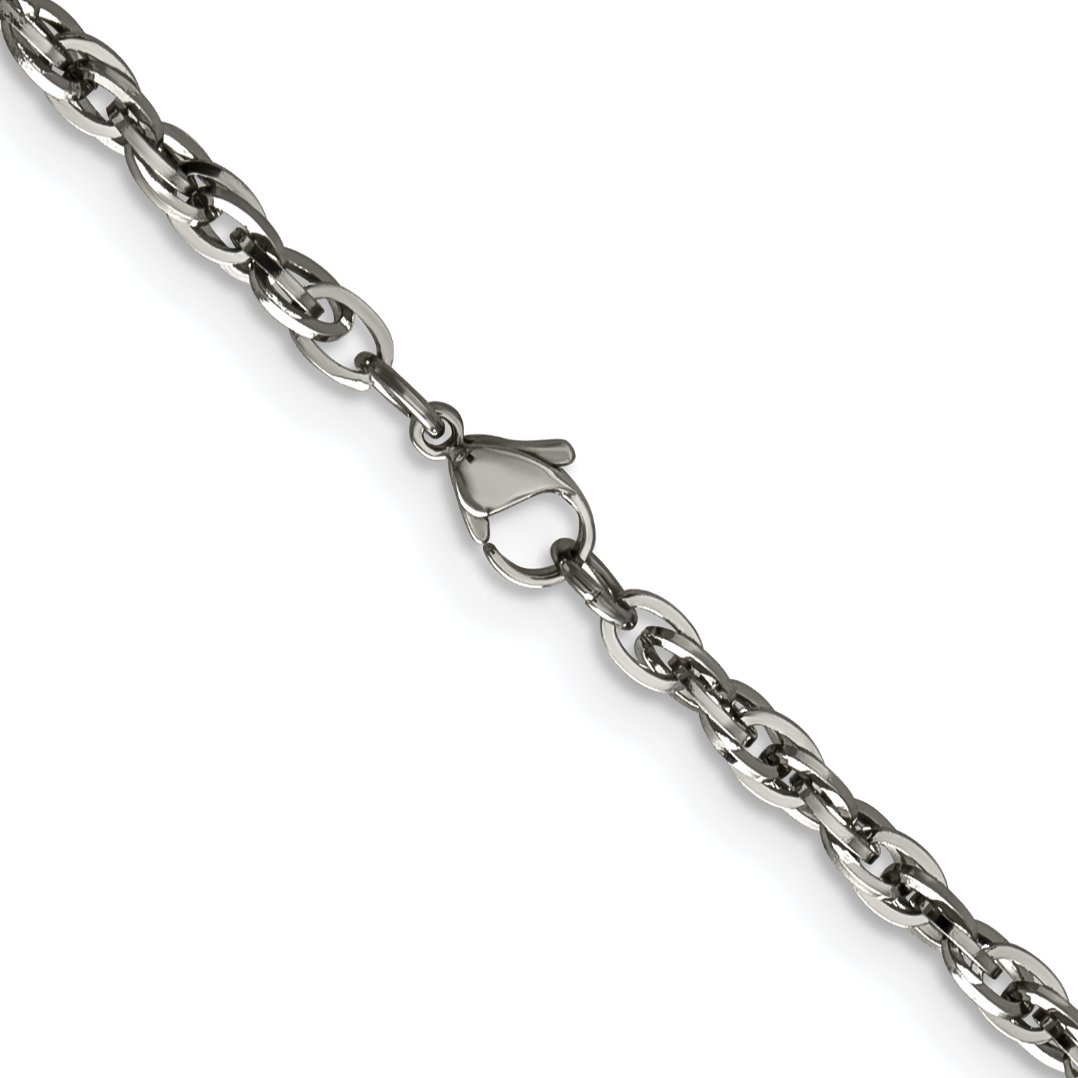 Chisel Stainless Steel Polished 4.2mm 30 inch Fancy Twisted Link Chain SRN804 detailed image 3
