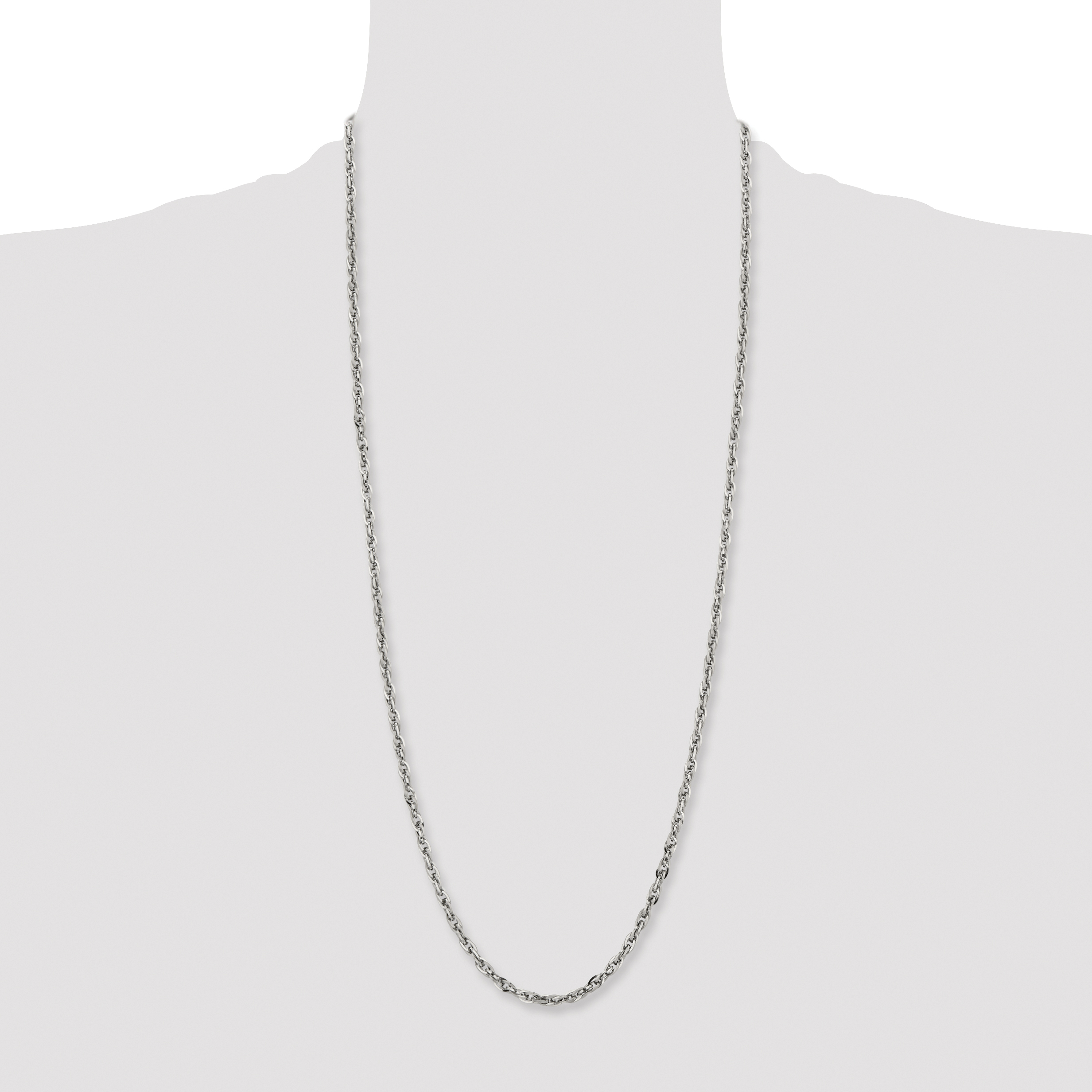 Chisel Stainless Steel Polished 4.2mm 30 inch Fancy Twisted Link Chain SRN804 detailed image 4
