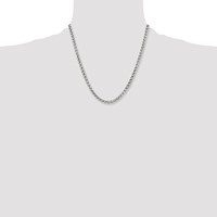Chisel Stainless Steel Polished 5mm Wheat Chain - 20in view 4