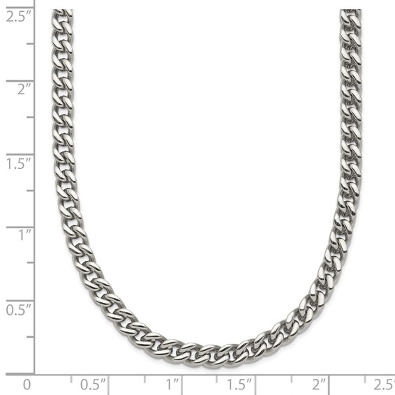 Chisel Stainless Steel Polished 24 inch Franco Chain