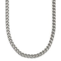 Chisel Stainless Steel Polished Franco Chain, 24" view 1