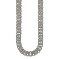 Chisel Stainless Steel Polished Circle Link Necklace, 19" view 3