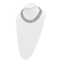 Chisel Stainless Steel Polished Circle Link Necklace, 19" view 5